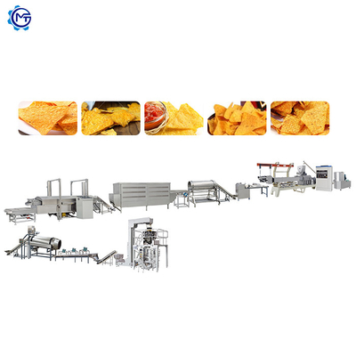 Jagung Jagung Tortilla Chip Pengolahan Line SS304 Snack Extruder Machine